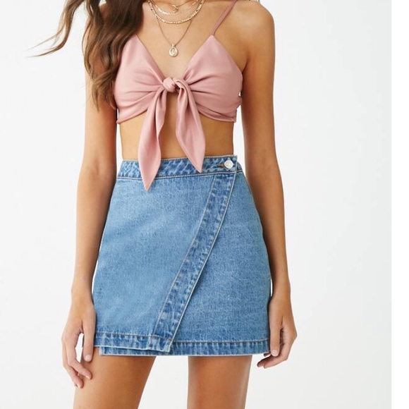 Forever 21 Dresses & Skirts - NWOT! Asymmetrical wrap skirt 💓